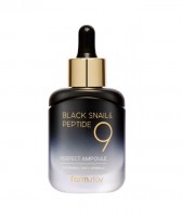Сыворотка ампульная с комплексом из 9 пептидов FarmStay Black Snail & Peptide 9 Perfect Ampoule