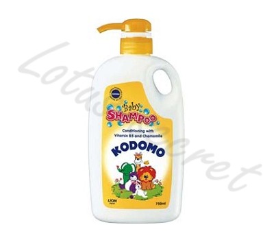 Шампунь-кондиционер детский увлажняющий с витамином В5 и ромашкой Lion Kodomo Baby Shampoo Conditioning, 750 мл