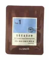 Пробник "Пенка очищающая для проблемной кожи" The Saem See & Saw A.C Control Deep Cleansing Foam