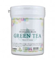 Маска альгинатная успокаивающая с экстрактом зеленого чая Anskin Grean Tea Modeling Mask Balance & Calming, банка