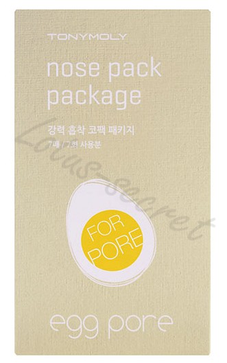 Набор пластырей (патчей) от черных точек на носу Tony Moly Egg Pore nose pack package (7 шт.)