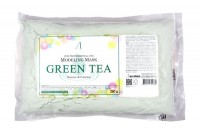 Маска альгинатная успокаивающая с экстрактом зеленого чая Anskin Grean Tea Modeling Mask Balance & Calming, пакет