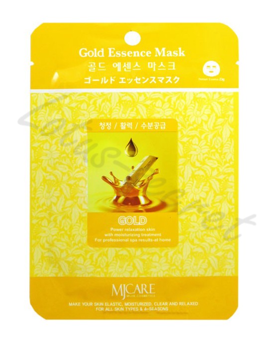 Маска тканевая с экстрактом золота MJ Care Gold Essence Mask