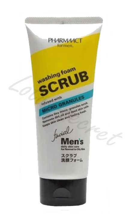 Пенка-скраб для мужчин Pharmaact Men's Washing Foam Scrub