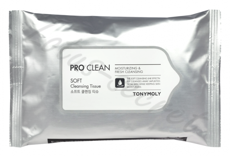 Очищающие салфетки Tony Moly Pro Clean Soft Cleansing Tissue, 15 шт.