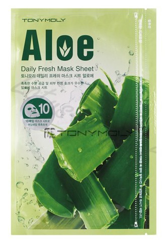 Набор масок для лица с экстрактом алоэ (10 шт.) Tony Moly Daily Fresh Mask Sheet Aloe