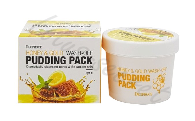 Маска-пудинг для лица с медом и золотом Deoproce Honey&Gold Wash-Off Pudding Pack