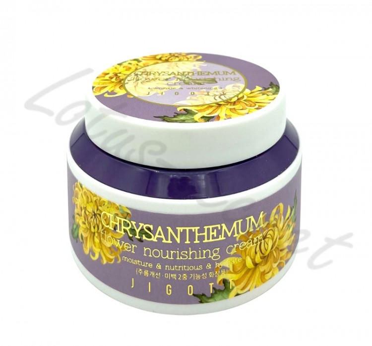 Крем для лица питательный с экстрактом хризантемы Jigott Chrysanthemum Flower Nourishing Cream