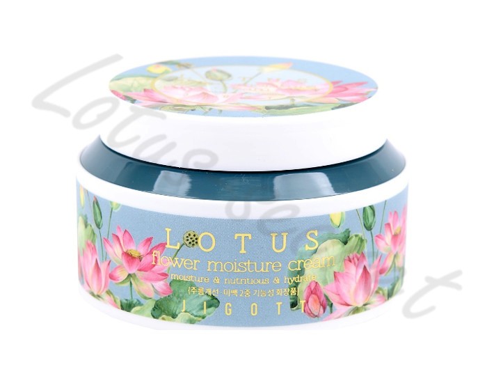 Крем для лица увлажняющий с экстрактом лотоса Jigott Lotus Flower Moisture Cream