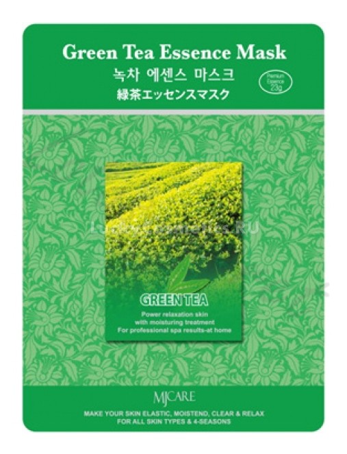Маска тканевая с зеленым чаем MJ Care Green Tea Essence Mask