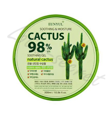 Многофункциональный увлажняющий гель с экстрактом кактуса 98% Eunyul Cactus Moisture Soothing Gel 98% (round  type)