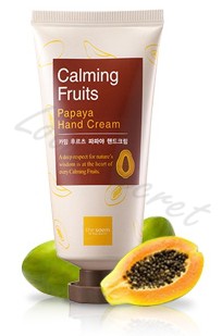 Крем для рук "Фруктовый салат из папайи" The Saem Calming Fruits Papaya Hand Cream