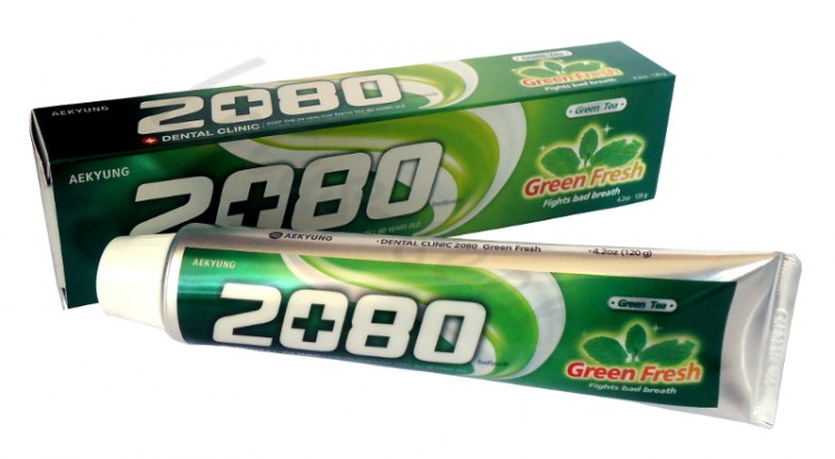 Зубная паста Dental Clinic 2080 Зеленый чай KeraSys