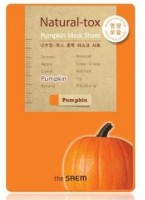 Маска-детокс тканевая тыквенная The Saem Natural-tox Pumpkin Mask Sheet