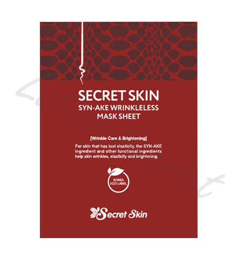 Маска-лифтинг тканевая со змеиным ядом Secret Skin Syn-Ake Wrinkleless Mask Sheet