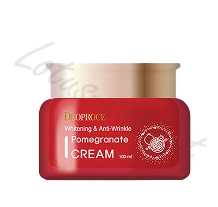 Крем антивозрастной с экстрактом граната Deoproce Whitening and Anti-Wrinkle Pomegranate Cream, 100 мл