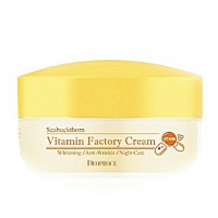 Крем ночной омолаживающий витаминный с облепихой Deoproce Seabuckthorn Vitamin Factory Cream