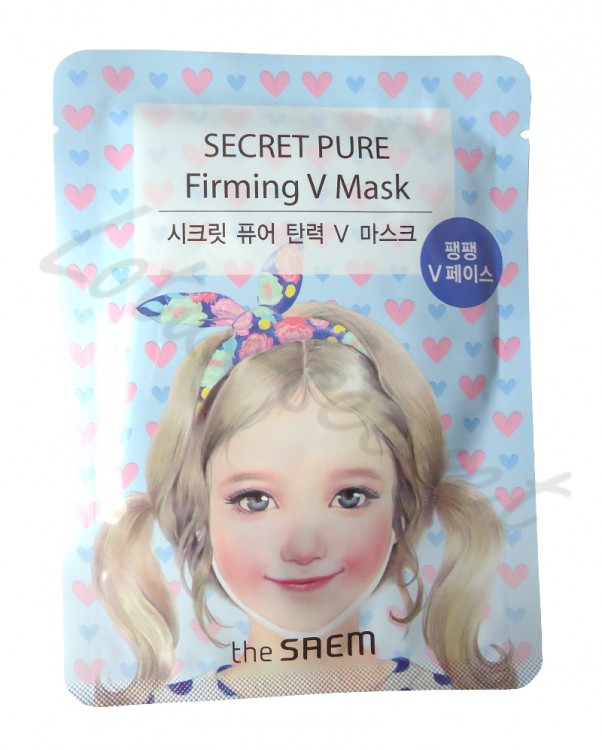 Маска укрепляющая для зоны подбородка The Saem Secret Pure Firming V Mask