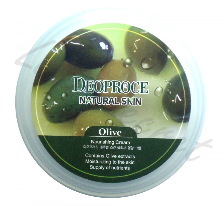 Питательный крем для лица и тела с маслом оливы Deoproce Natural Skin Olive Nourishing Cream, 100 г 
