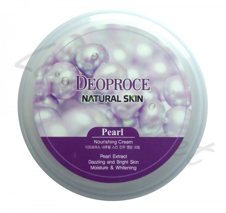Питательный крем для лица и тела с экстрактом жемчуга Deoproce Natural Skin Pearl Nourishing Cream, 100 г 