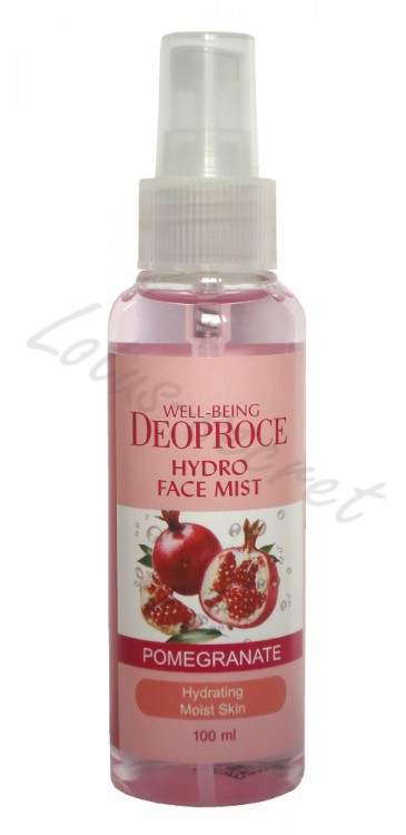 Мист для лица увлажняющий с экстрактом граната Deoproce Well-Being Hydro Face Mist Pomegranate