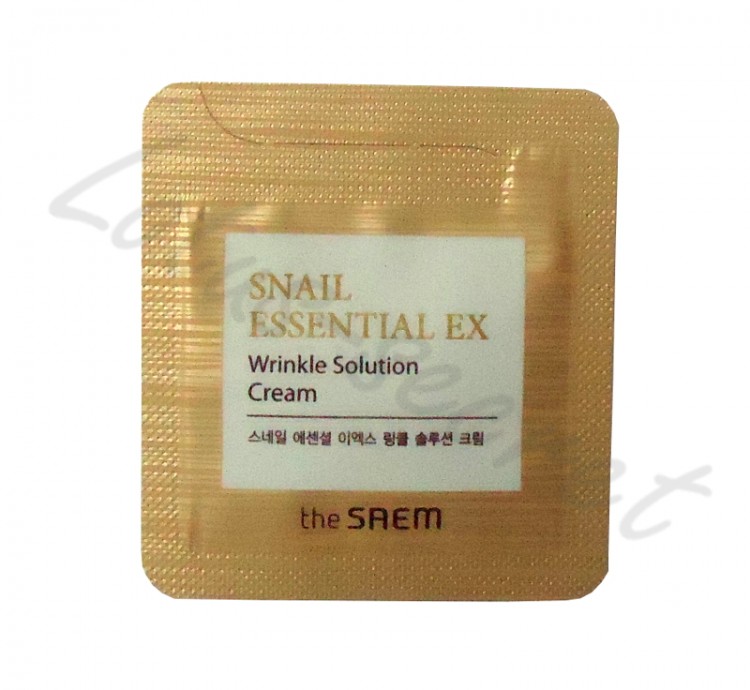 Пробник "Крем антивозрастной улиточный The Saem Snail Essential EX Wrinkle Solution Cream"