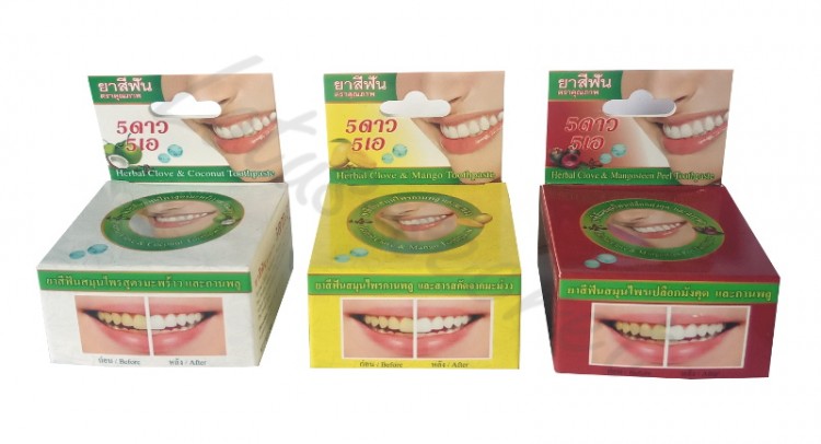 Травяная отбеливающая зубная паста 5 Star Herbal Clove Toothpaste