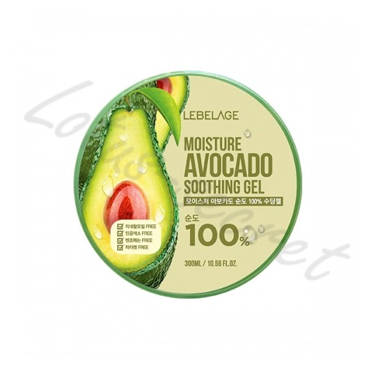 Гель для лица и тела с экстрактом авокадо Lebelage Moisture Avokado Purity 100% Soothing Gel