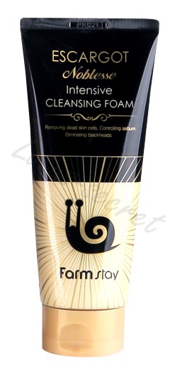 Пенка для умывания с экстрактом королевской улитки FarmStay Escargot Noblesse Intensive Cleansing Foam 