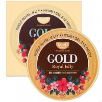 Патчи гидрогелевые для глаз с экстрактом пчелиного маточного молочка и коллоидным золотом Koelf Hydro Gel Gold & Royal Jelly Eye Patch