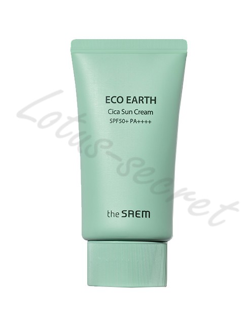 Солнцезащитный крем с центеллой The Saem Eco Earth Cica Sun Cream SPF50+ PA++++, 50 мл