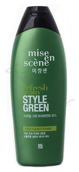 Шампунь Mise en scene "Green Style" с антивозрастным комплексом для ослабленных ломких волос, 200 мл