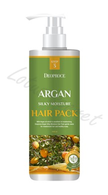 Маска для волос с аргановым маслом Deoproce Argan Silky Moisture Hair Pack