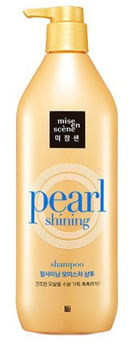 Шампунь Mise en scene "Pearl Shining" Moisture увлажняющий для сухих, поврежденных, тонких и нормальных волос, 530 мл
