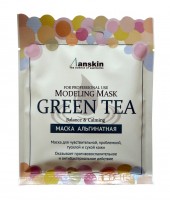 Маска альгинатная успокаивающая с экстрактом зеленого чая (саше) Anskin Grean Tea Modeling Mask Balance & Calming, 25 г