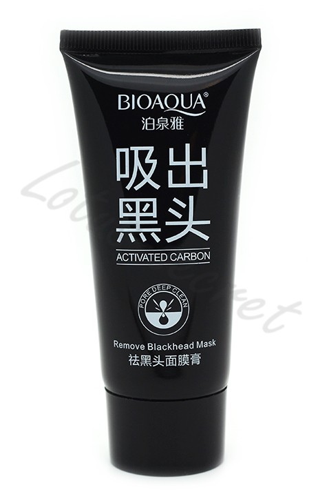Черная маска-пленка для очищения пор с углем BioAqua Activated Carbon Remove Blackhead Mask