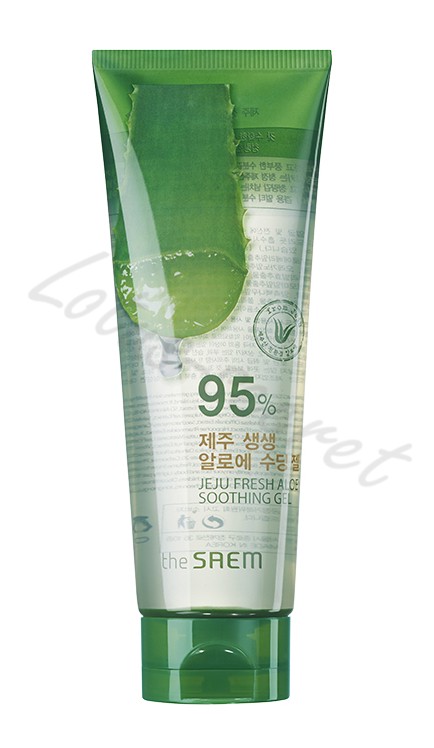 Гель с алоэ универсальный увлажняющий The Saem Jeju Fresh Aloe Soothing Gel 95%, 250 мл
