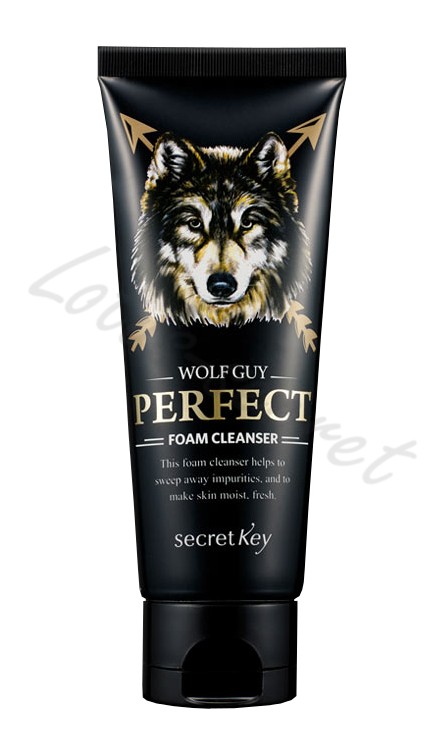 Пенка очищающая для мужчин Secret Key Wolf Guy Perfect Foam Cleanser