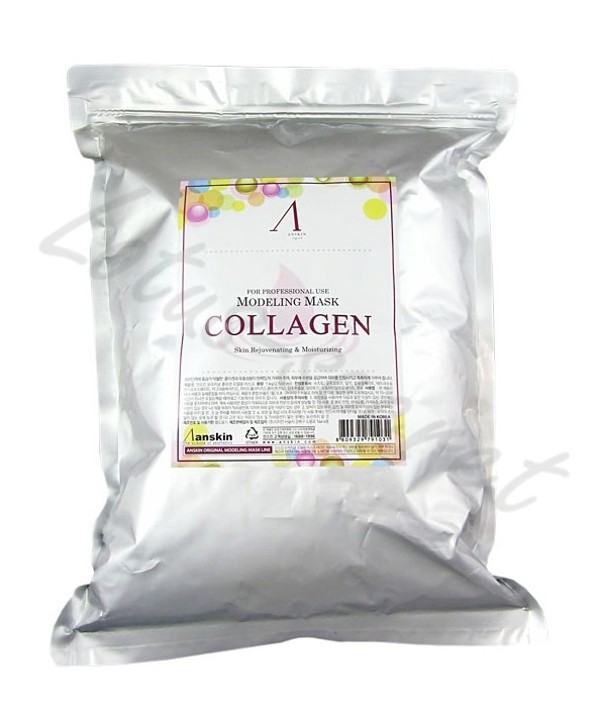 Маска альгинатная антивозрастная укрепляющая с коллагеном Anskin Collagen Modeling Mask Anti-Aging & Firming, 1 кг, пакет