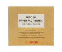 Матирующие салфетки для лица (сменный блок) The Saem Auto Oil Paper Pact Refills
