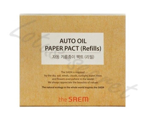 Матирующие салфетки для лица (сменный блок) The Saem Auto Oil Paper Pact Refills