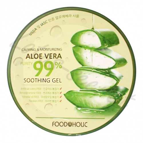 Многофункциональный гель с алоэ 99 % FoodaHolic Calming & Moisturizing Aloe Vera Soothing Gel