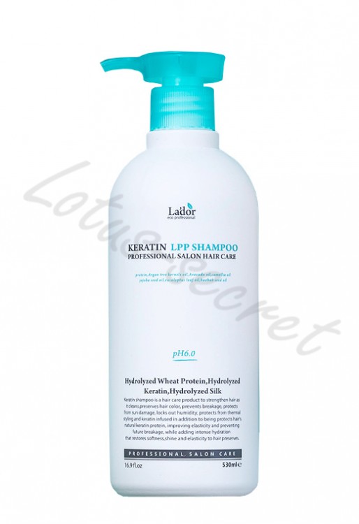 Шампунь для волос кератиновый Lador Keratin LPP Shampoo, 530мл, срок годности до 15.10.22