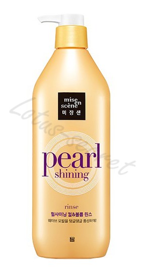 Кондиционер Mise en scene "Pearl Shining" "Подкручивание и объем" (Curl & Volume Rinse) для вьющихся, жирных, утративших эластичность и объем, волос, 530 мл