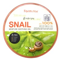 Многофункциональный увлажняющий гель с улиточным муцином FarmStay Snail Moisture Soothing Gel 100 %