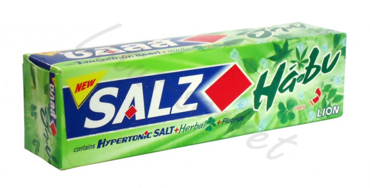 Зубная паста Salz Sensitive Habu для слабых десен с экстрактами трав Lion