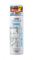 Пена для бритья с гиалуроновой кислотой с лечебным эффектом Feather HiShave Lime с ароматом лайма