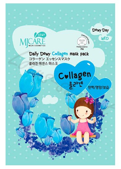 Маска тканевая с коллагеном MJ Care Daily Dewy Collagen mask pack