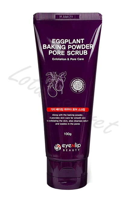 Скраб для лица от черных точек Eyenlip Eggplant Baking Powder Pore Scrub