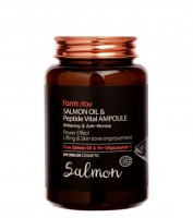 Сыворотка ампульная с маслом лосося и петидами FarmStay Salmon Oil & Peptide Vital Ampoule